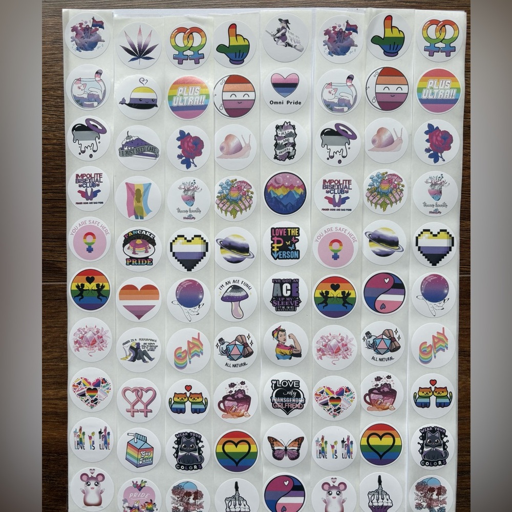 Pride stickers